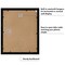 Americanflat Black Picture Frame with Shatter-Resistant Glass - Classic Molding with Black Mat and White Trim